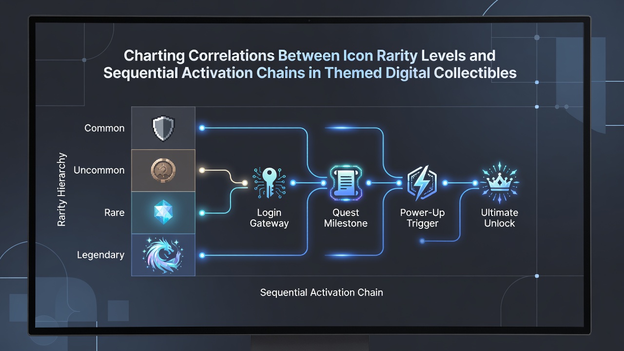 Chart displaying correlation data between rarity levels and chain lengths in digital reels